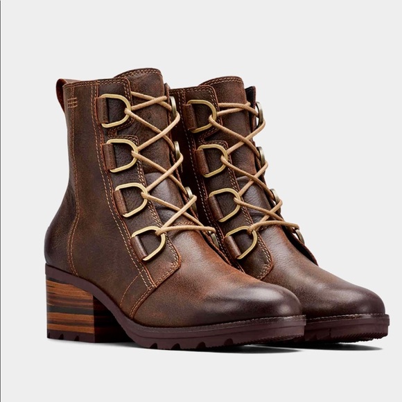 sorel cate waterproof lace up boot